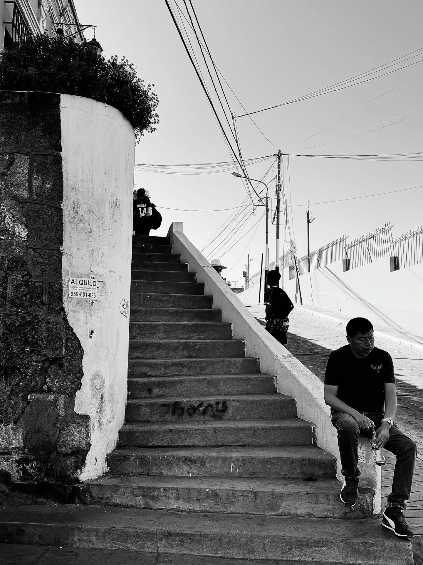 Concrete staircase, Latin America